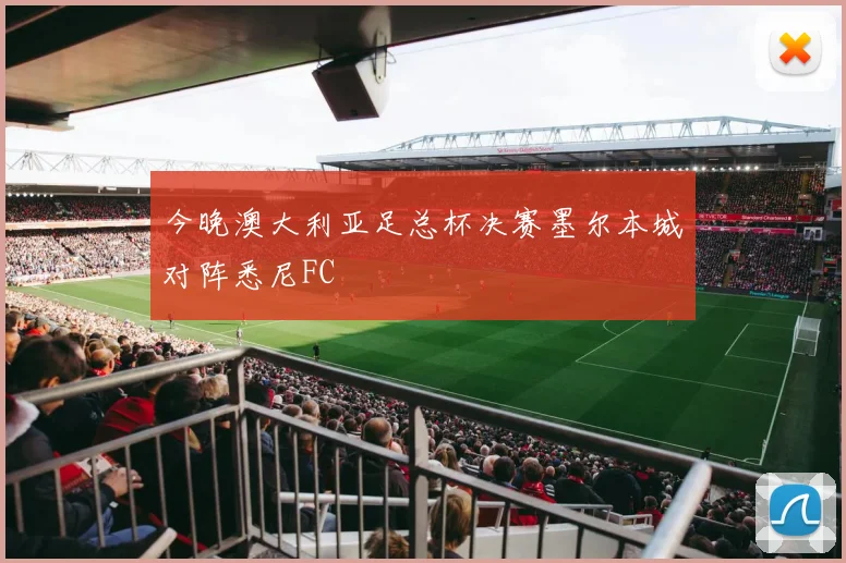 今晚澳大利亚足总杯决赛墨尔本城对阵悉尼FC